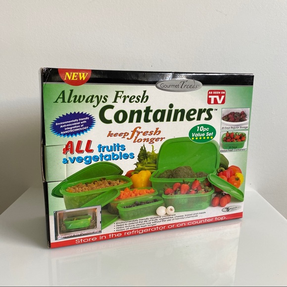 As Seen On TV Kitchen Storage Containers The Orig Always Fresh Pc